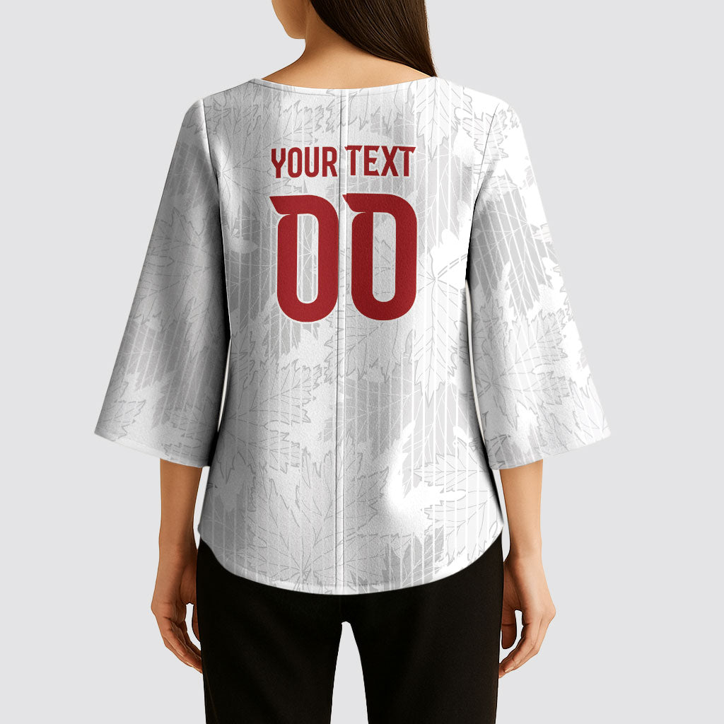Custom Canada Our Game Now Kimono Sleeve Blouse Let's Go Canada Victory World Football