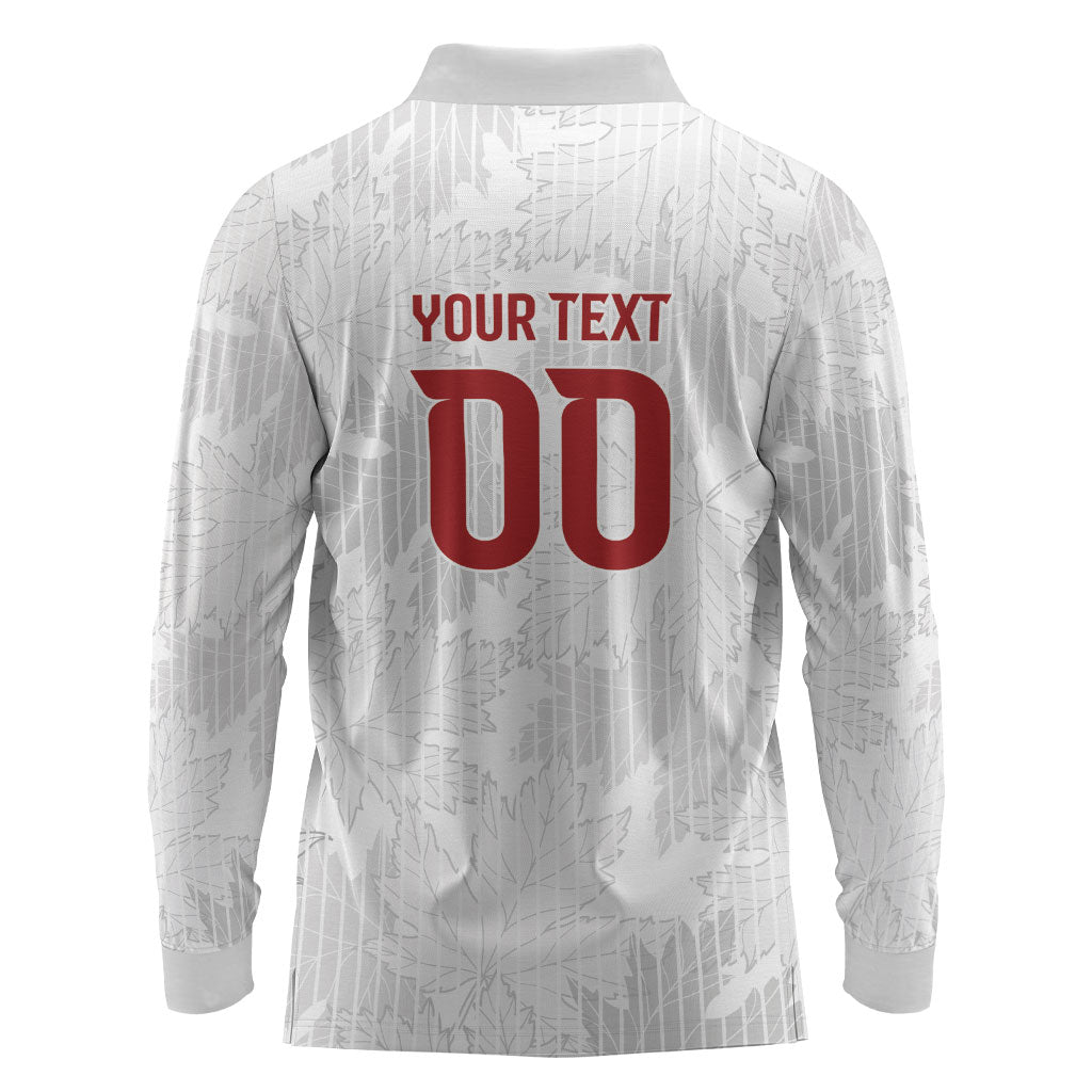 Custom Canada Our Game Now Long Sleeve Polo Shirt Let's Go Canada Victory World Football