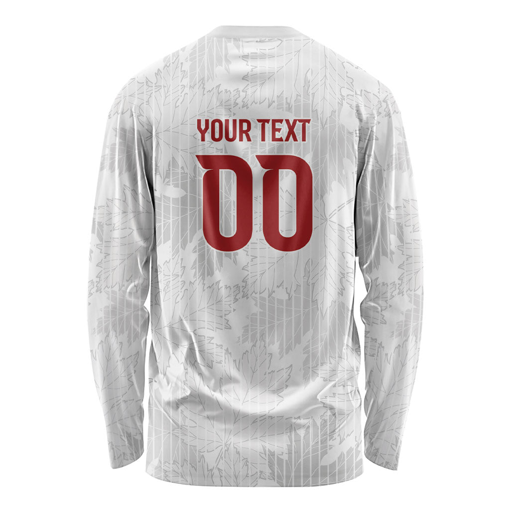 Custom Canada Our Game Now Long Sleeve Shirt Let's Go Canada Victory World Football