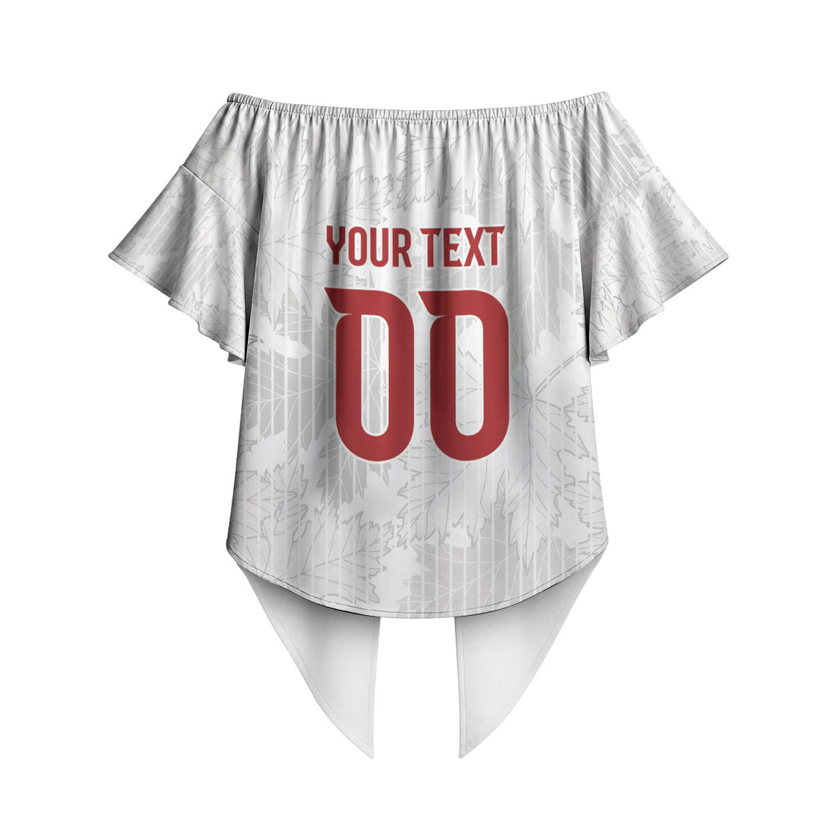 Custom Canada Our Game Now Off Shoulder Wrap Waist Top Let's Go Canada Victory World Football