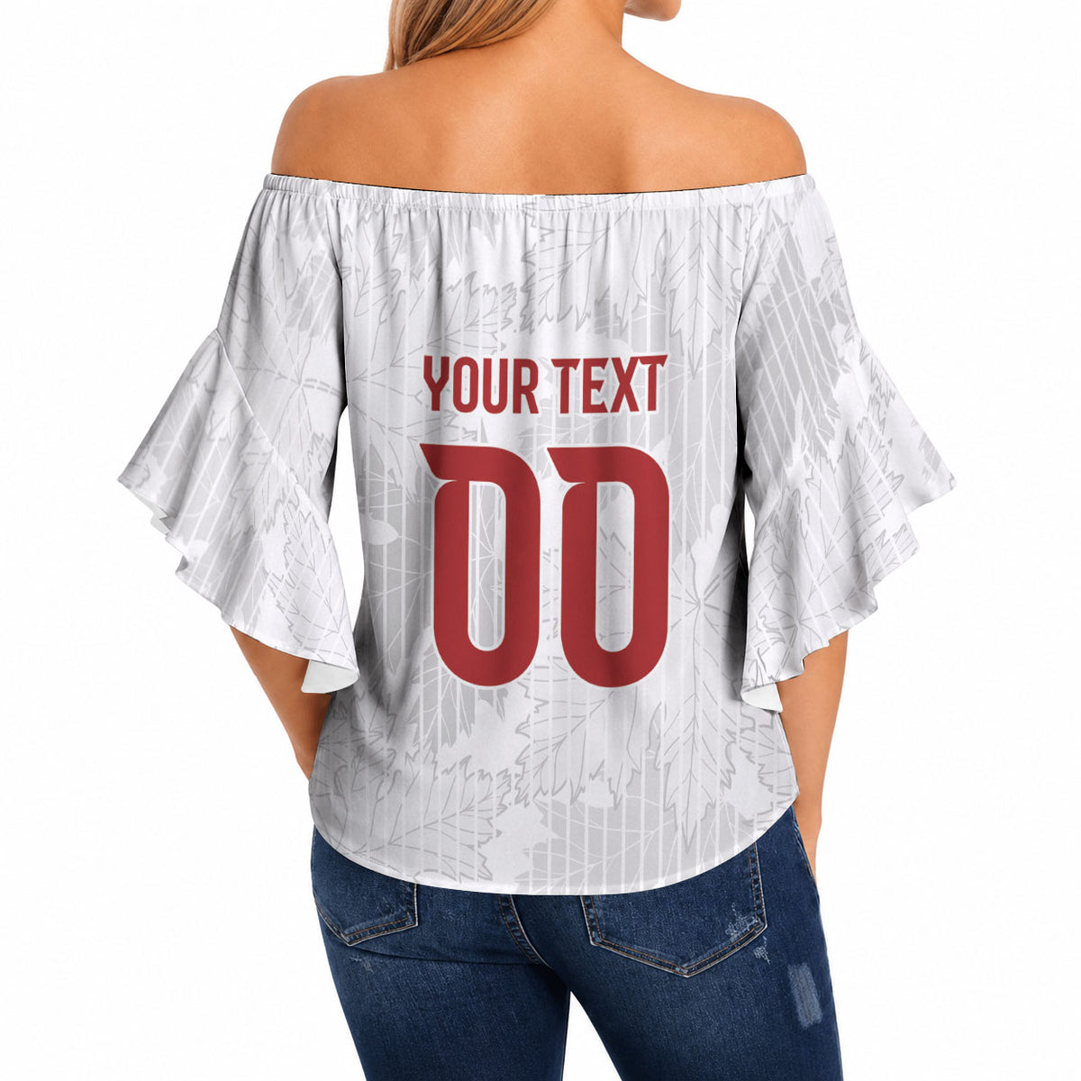 Custom Canada Our Game Now Off Shoulder Wrap Waist Top Let's Go Canada Victory World Football
