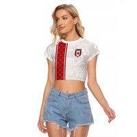 Custom Canada Our Game Now Raglan Cropped T Shirt Let's Go Canada Victory World Football