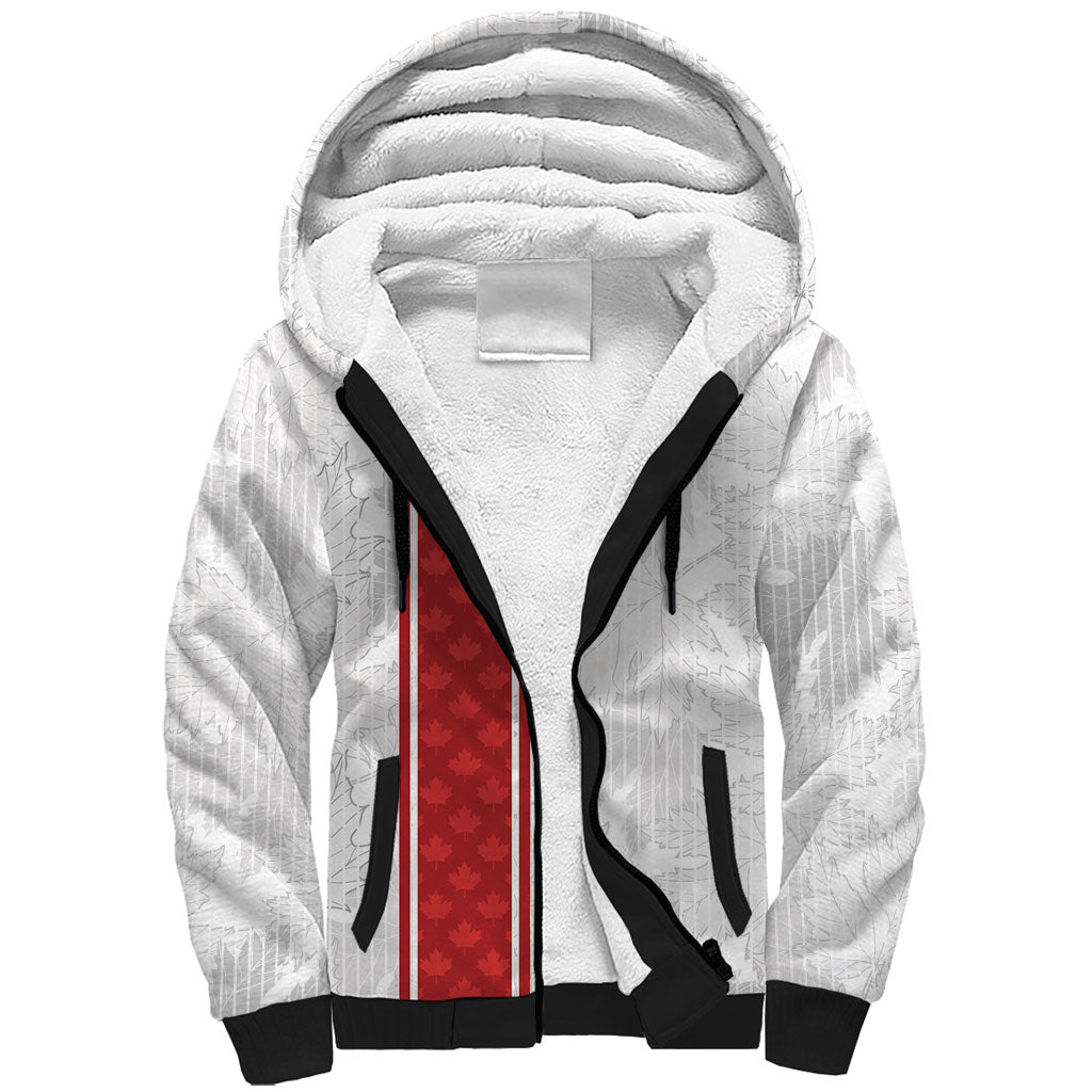 Custom Canada Our Game Now Sherpa Hoodie Let's Go Canada Victory World Football