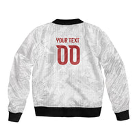 Custom Canada Our Game Now Sleeve Zip Bomber Jacket Let's Go Canada Victory World Football