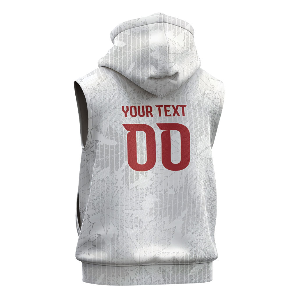 Custom Canada Our Game Now Sleeveless Hoodie Let's Go Canada Victory World Football