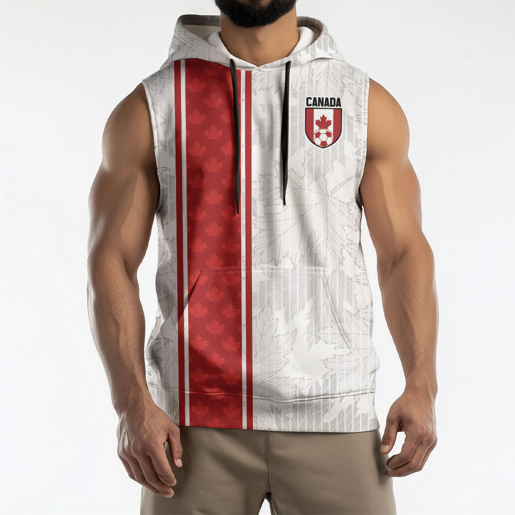 Custom Canada Our Game Now Sleeveless Hoodie Let's Go Canada Victory World Football