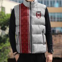 Custom Canada Our Game Now Sleeveless Puffer Jacket Let's Go Canada Victory World Football