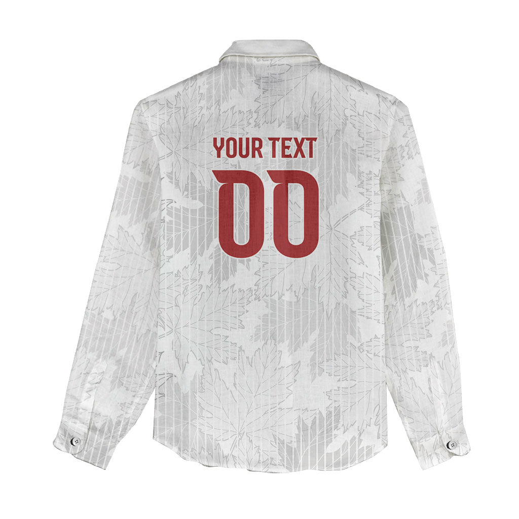 Custom Canada Our Game Now Women Casual Shirt Let's Go Canada Victory World Football