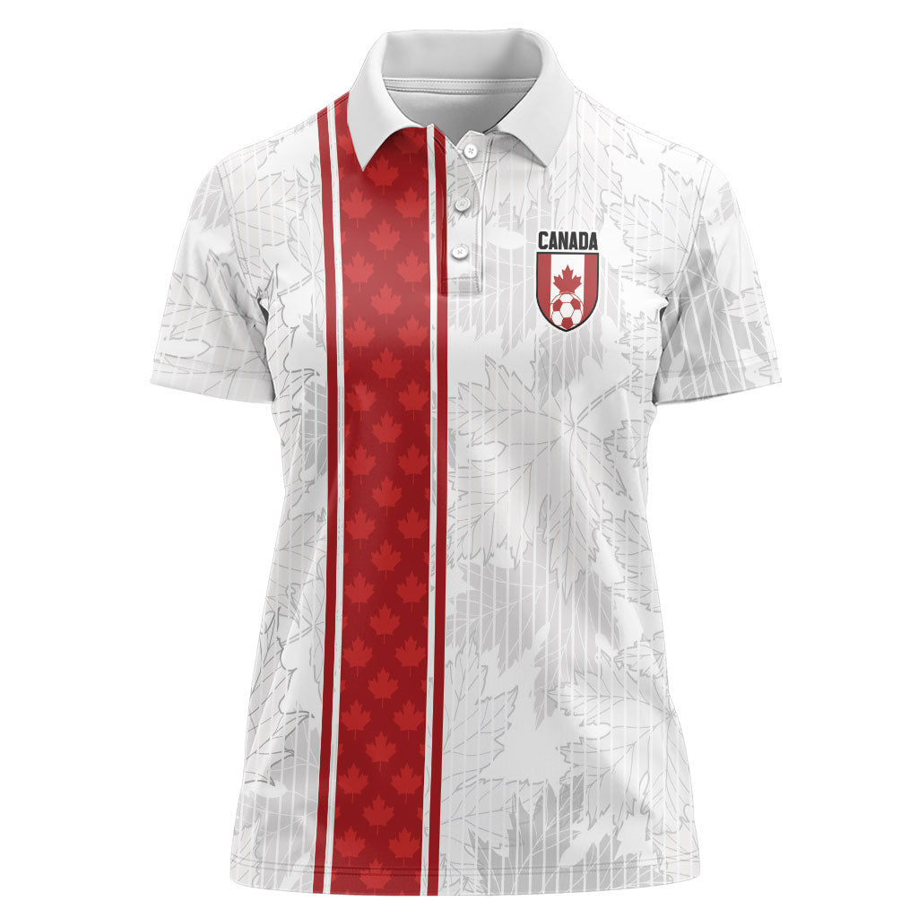 Custom Canada Our Game Now Women Polo Shirt Let's Go Canada Victory World Football