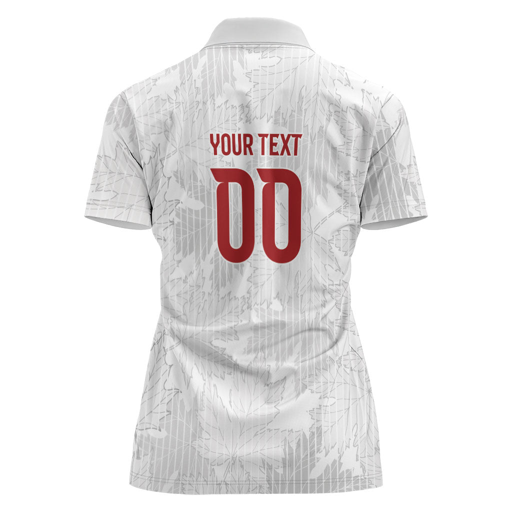 Custom Canada Our Game Now Women Polo Shirt Let's Go Canada Victory World Football