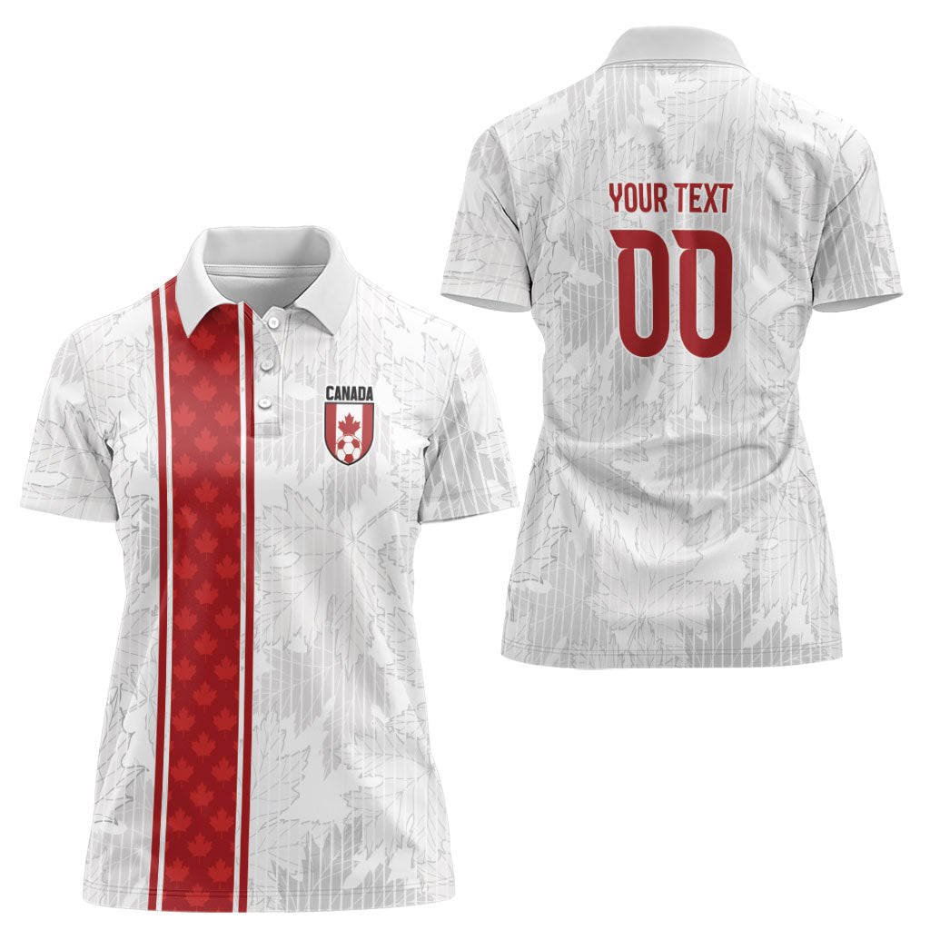 Custom Canada Our Game Now Women Polo Shirt Let's Go Canada Victory World Football
