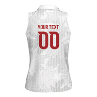 Custom Canada Our Game Now Women Sleeveless Polo Shirt Let's Go Canada Victory World Football