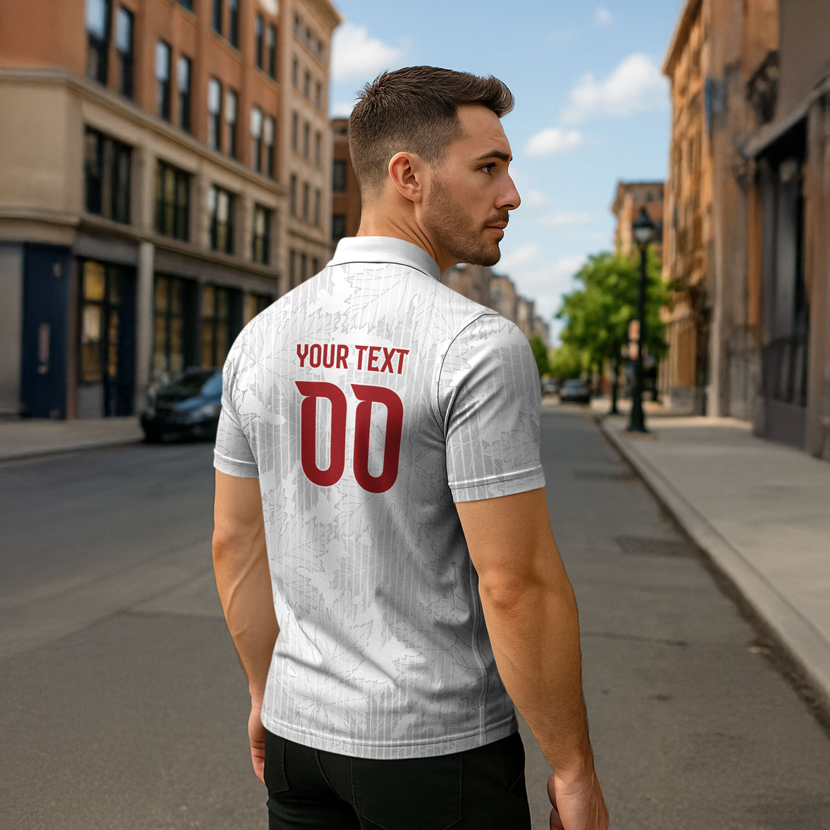 Custom Canada Our Game Now Zipper Polo Shirt Let's Go Canada Victory World Football