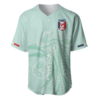 Custom France Coq Gaulois Heritage Baseball Jersey Allez les Bleus Aux Armes
