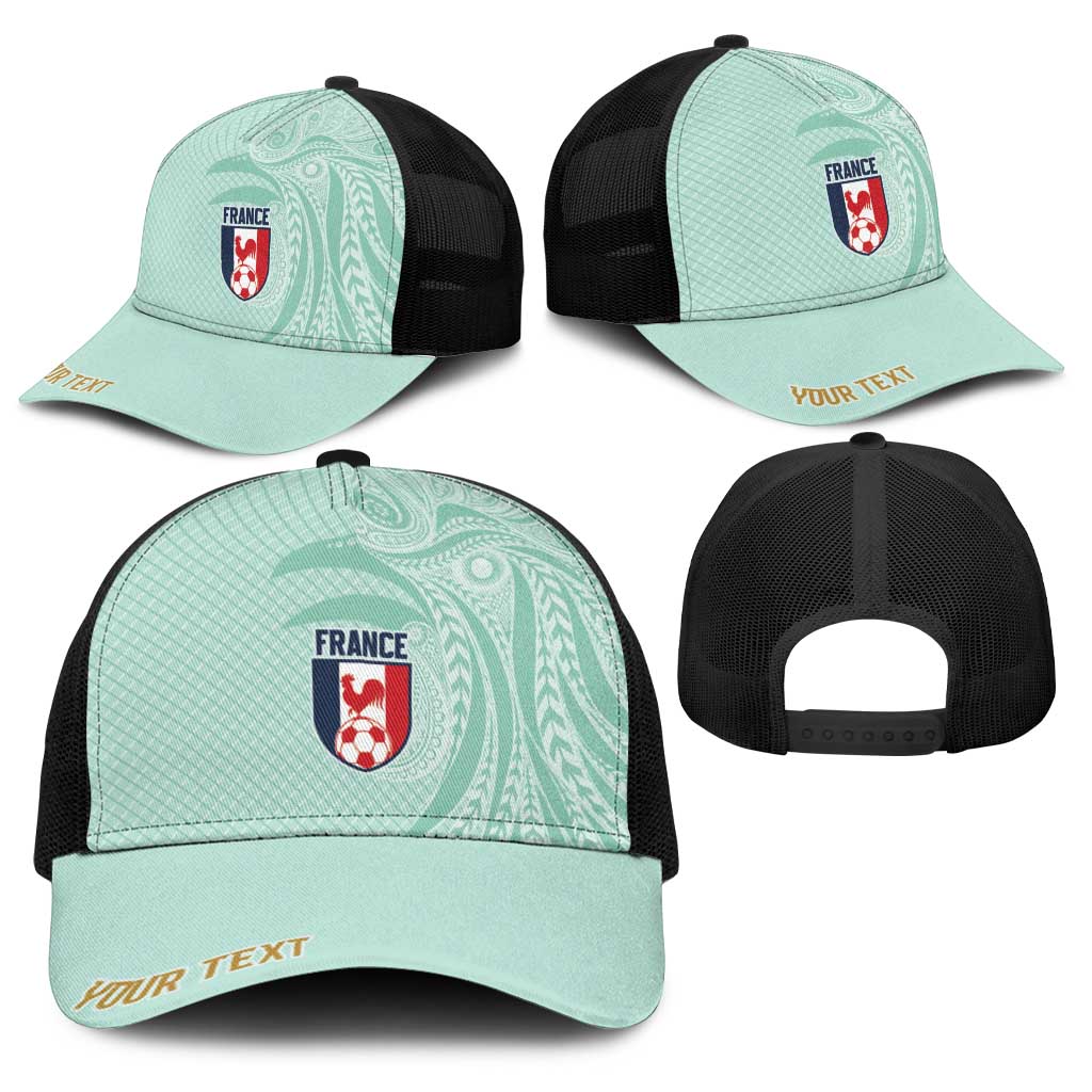 Personalized France Coq Gaulois Heritage Baseball Net Cap Allez les Bleus Aux Armes
