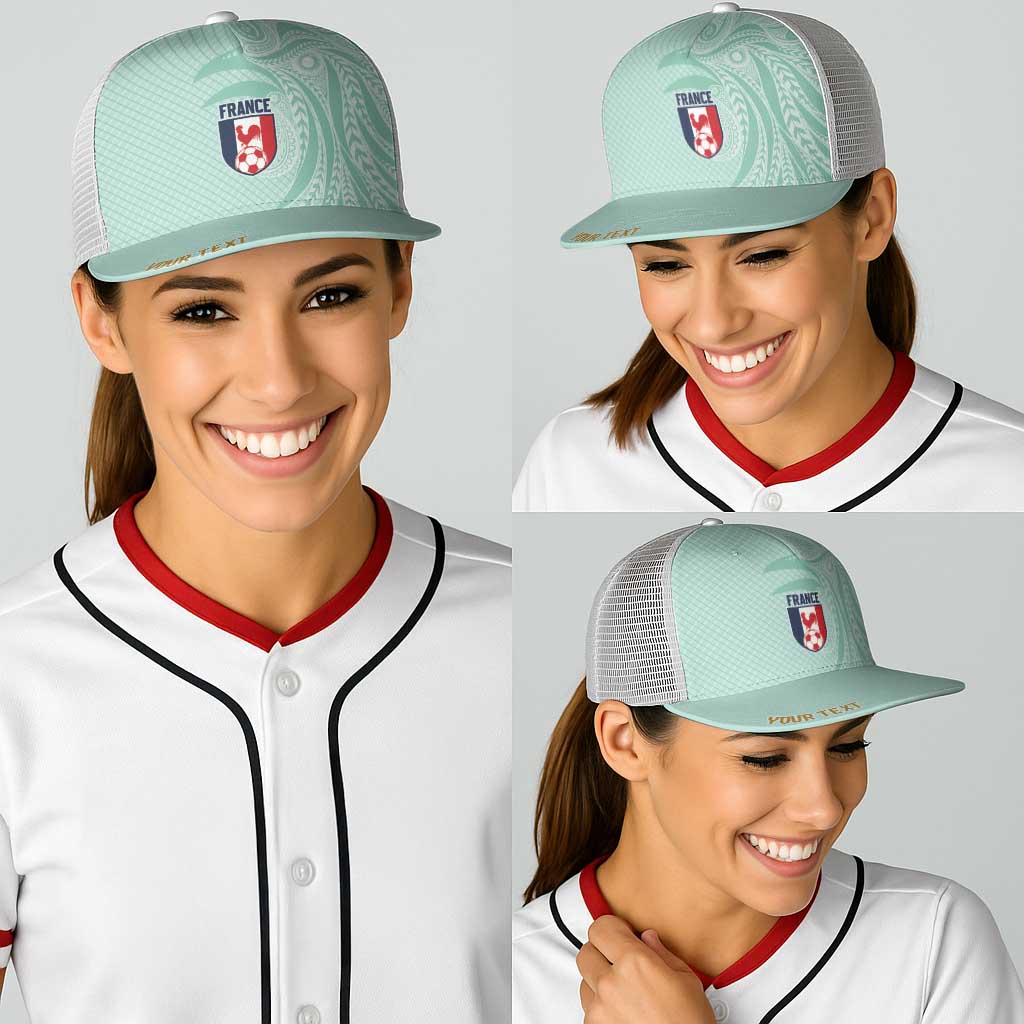 Personalized France Coq Gaulois Heritage Baseball Net Cap Allez les Bleus Aux Armes