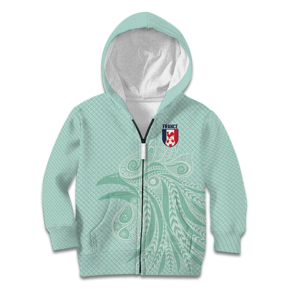 Custom France Coq Gaulois Heritage Kid Hoodie Allez les Bleus Aux Armes