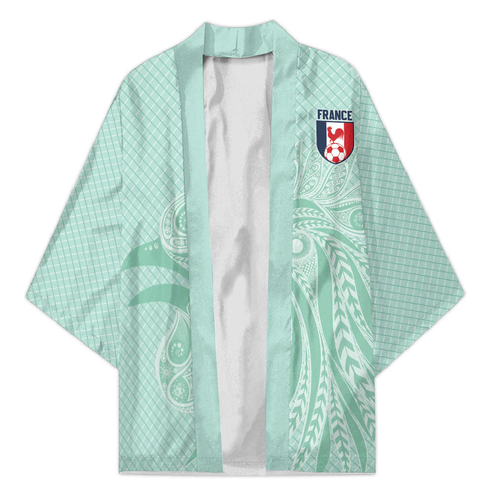 Custom France Coq Gaulois Heritage Kimono Allez les Bleus Aux Armes