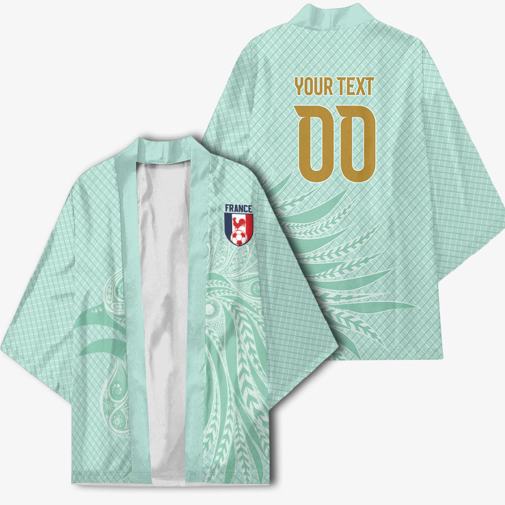 Custom France Coq Gaulois Heritage Kimono Allez les Bleus Aux Armes