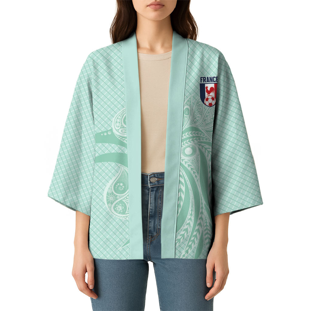 Custom France Coq Gaulois Heritage Kimono Allez les Bleus Aux Armes