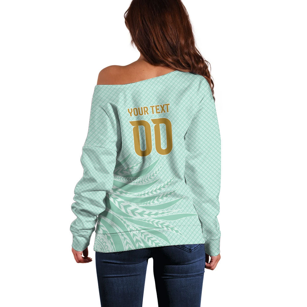 Custom France Coq Gaulois Heritage Off Shoulder Sweater Allez les Bleus Aux Armes