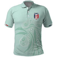 Custom France Coq Gaulois Heritage Polo Shirt Allez les Bleus Aux Armes