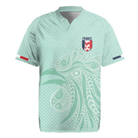 Custom France Coq Gaulois Heritage Rugby Jersey Allez les Bleus Aux Armes
