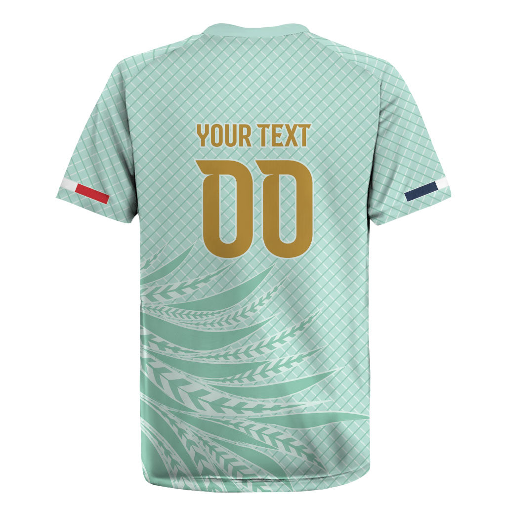 Custom France Coq Gaulois Heritage Rugby Jersey Allez les Bleus Aux Armes