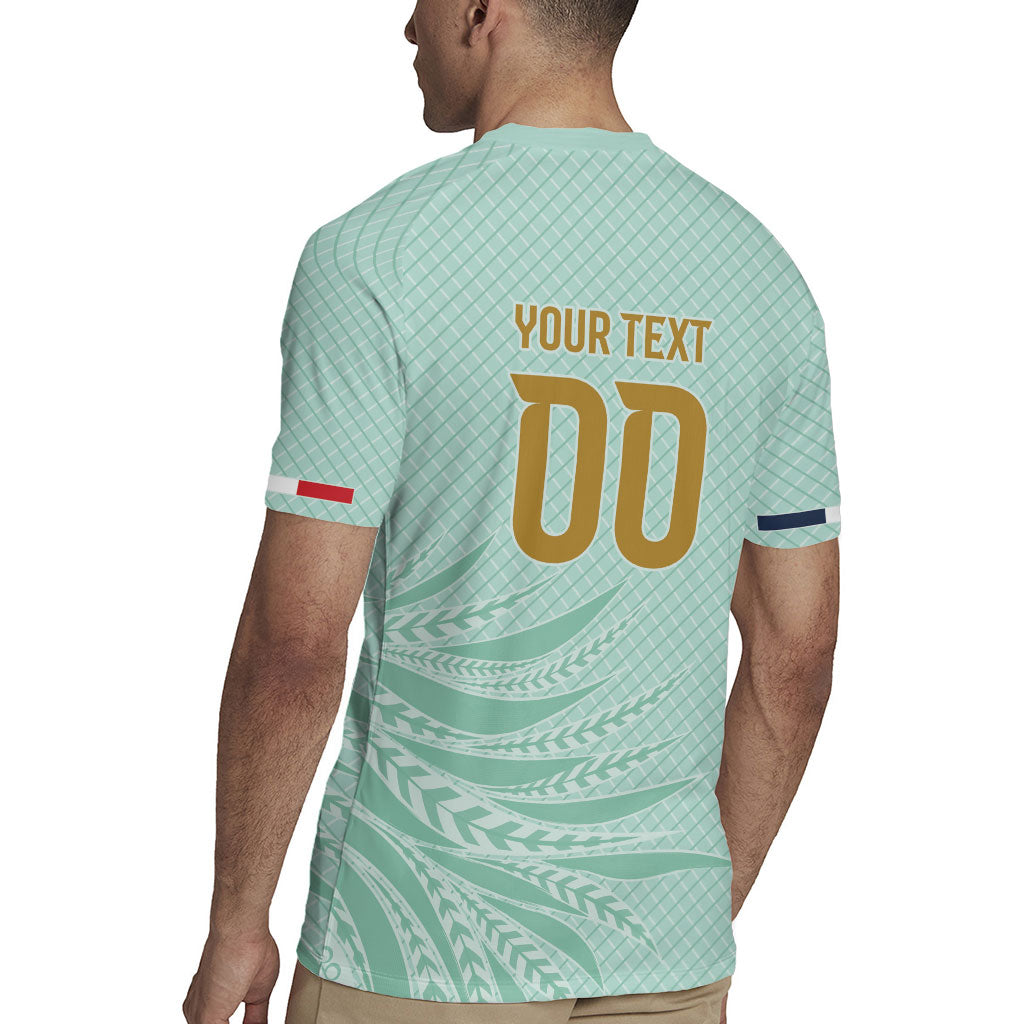 Custom France Coq Gaulois Heritage Rugby Jersey Allez les Bleus Aux Armes