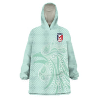 Custom France Coq Gaulois Heritage Wearable Blanket Hoodie Allez les Bleus Aux Armes