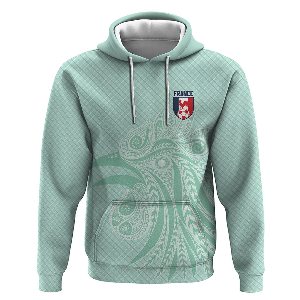 Custom France Coq Gaulois Heritage Zip Hoodie Allez les Bleus Aux Armes