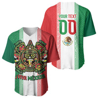 Custom Mexico Aztec Eagle Heritage Baseball Jersey iViva Mexico Canta y no llores