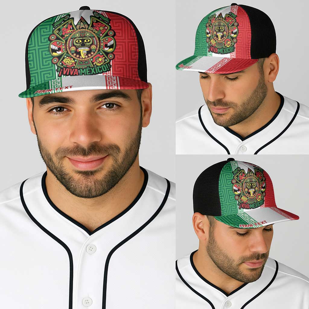 Personalized Mexico Aztec Eagle Heritage Baseball Net Cap iViva Mexico Canta y no llores