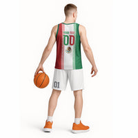 Custom Mexico Aztec Eagle Heritage Basketball Jersey iViva Mexico Canta y no llores