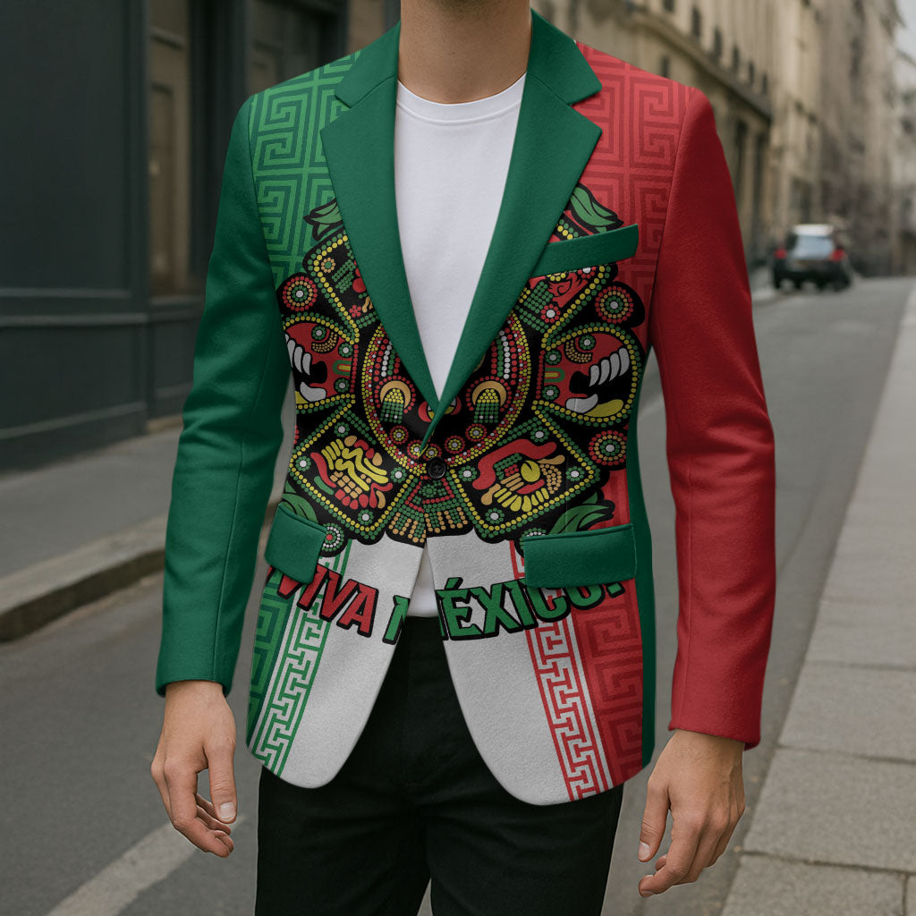 Custom Mexico Aztec Eagle Heritage Blazer iViva Mexico Canta y no llores