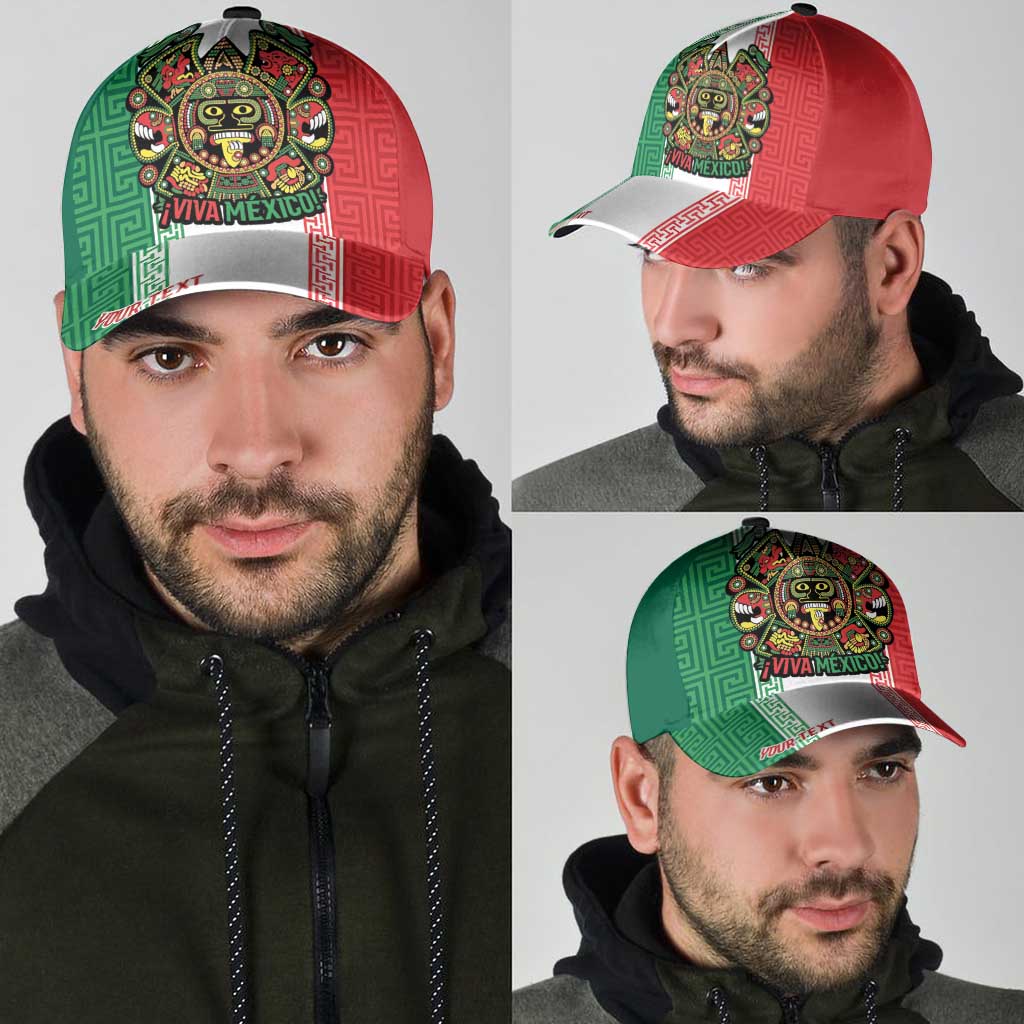 Personalized Mexico Aztec Eagle Heritage Classic Cap iViva Mexico Canta y no llores