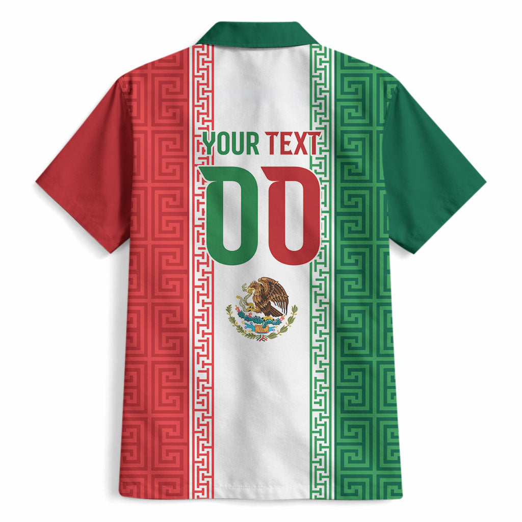 Custom Mexico Aztec Eagle Heritage Hawaiian Shirt iViva Mexico Canta y no llores
