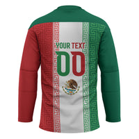 Custom Mexico Aztec Eagle Heritage Hockey Jersey iViva Mexico Canta y no llores