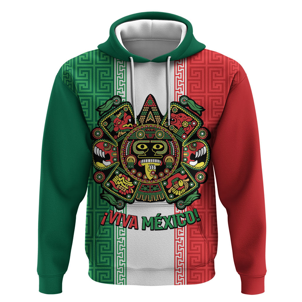 Custom Mexico Aztec Eagle Heritage Hoodie iViva Mexico Canta y no llores