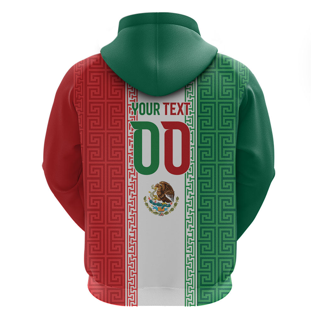 Custom Mexico Aztec Eagle Heritage Hoodie iViva Mexico Canta y no llores