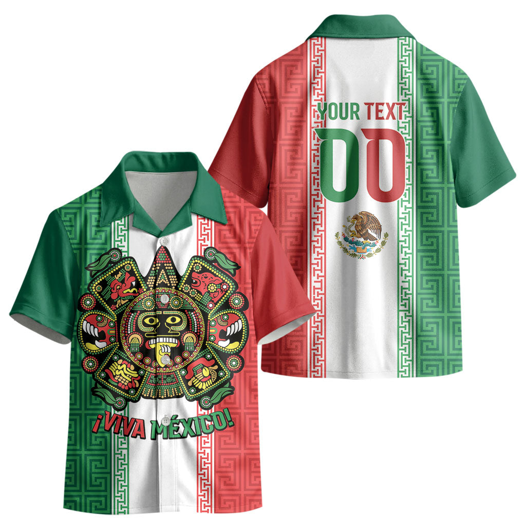 Custom Mexico Aztec Eagle Heritage Kid Hawaiian Shirt iViva Mexico Canta y no llores