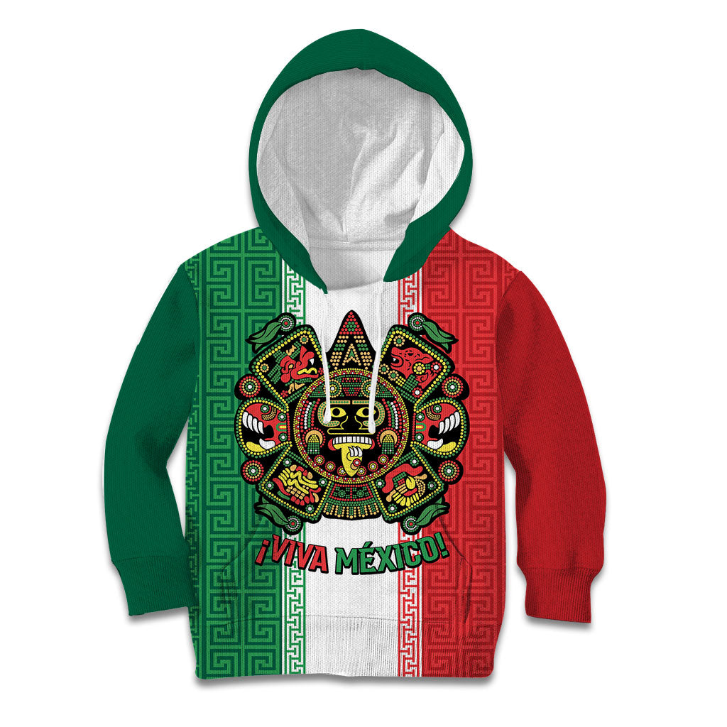 Custom Mexico Aztec Eagle Heritage Kid Hoodie iViva Mexico Canta y no llores