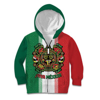 Custom Mexico Aztec Eagle Heritage Kid Hoodie iViva Mexico Canta y no llores
