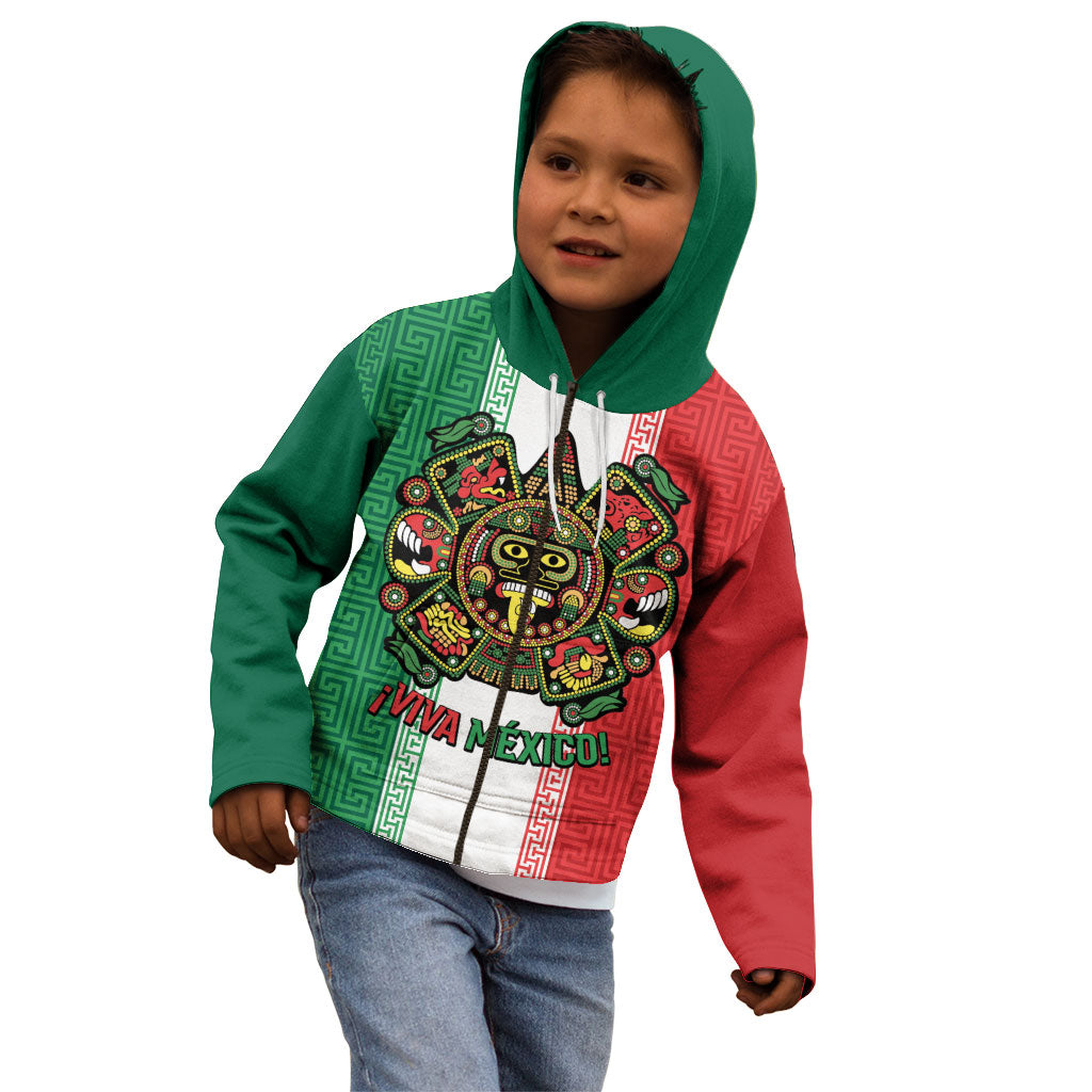 Custom Mexico Aztec Eagle Heritage Kid Hoodie iViva Mexico Canta y no llores