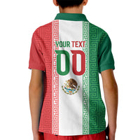Custom Mexico Aztec Eagle Heritage Kid Polo Shirt iViva Mexico Canta y no llores