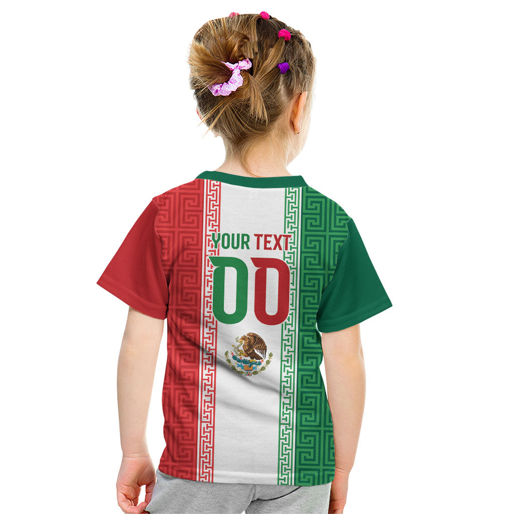 Custom Mexico Aztec Eagle Heritage Kid T Shirt iViva Mexico Canta y no llores