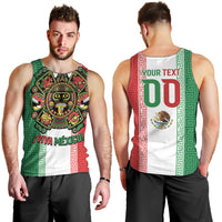 Custom Mexico Aztec Eagle Heritage Men Tank Top iViva Mexico Canta y no llores