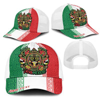 Personalized Mexico Aztec Eagle Heritage Mesh Trucker Cap iViva Mexico Canta y no llores