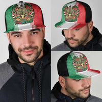 Personalized Mexico Aztec Eagle Heritage Mesh Trucker Cap iViva Mexico Canta y no llores