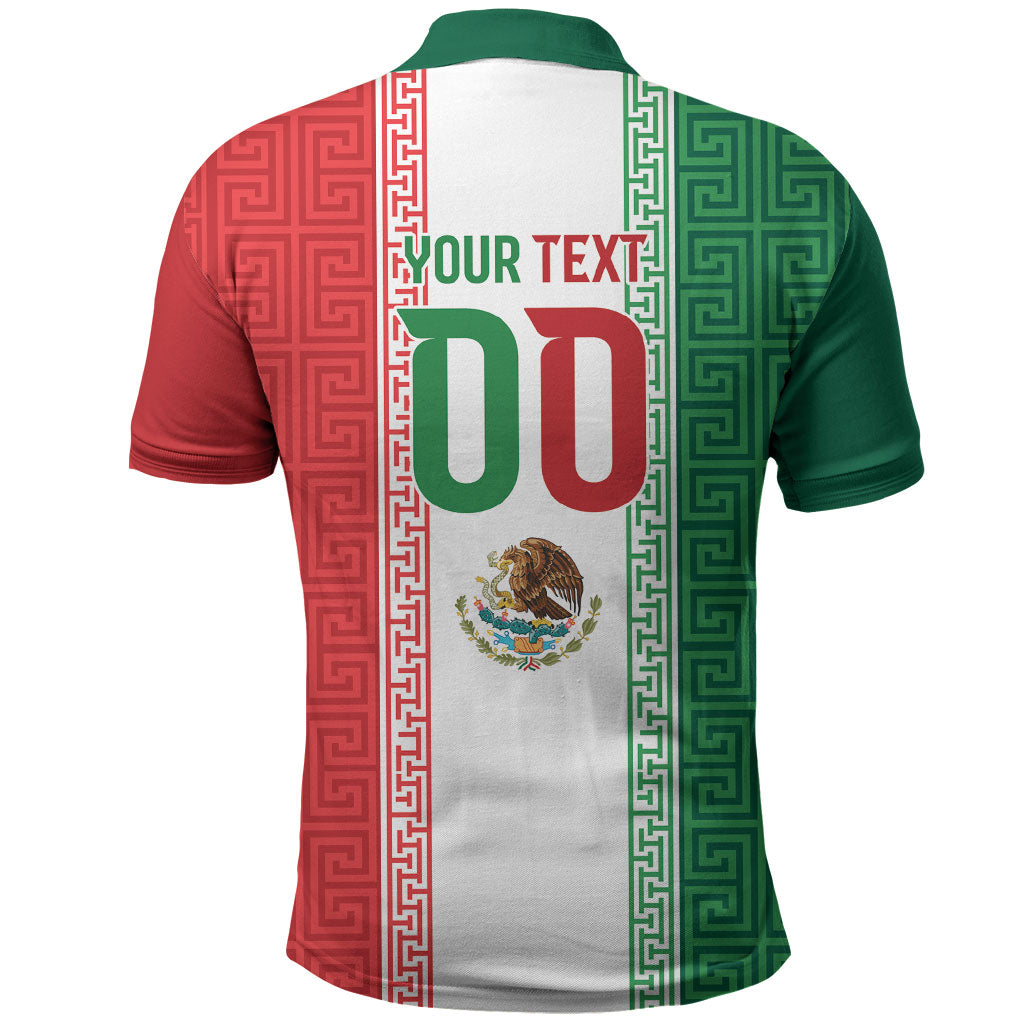 Custom Mexico Aztec Eagle Heritage Polo Shirt iViva Mexico Canta y no llores